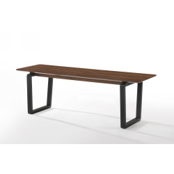 Modrest Escot - Modern Walnut & Black Bench