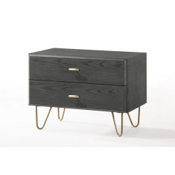 Modrest Bryan - Modern Grey Nightstand