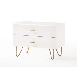 Modrest Bryan - Modern White Nightstand