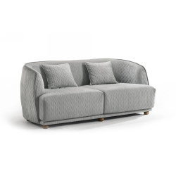 Modrest Clem - Modern Grey Loveseat