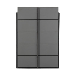 Nova Domus Lucia - Italian Modern Elm and Matte Grey Chest
