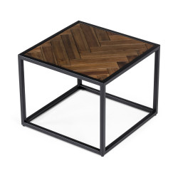 Modrest Pasada - Industrial Brown Acacia End Table 