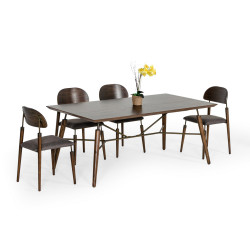 Modrest Sebring - Mid-Century Modern Acacia Dining Table 