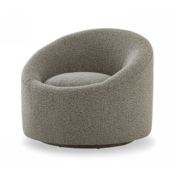 Modrest Frontier - Glam Grey Fabric Accent Chair