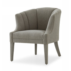 Modrest Ladera - Glam Grey Fabric Accent Chair