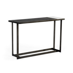 Modrest Fargo - Modern Ceramic & Grey Walnut Console Table