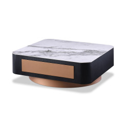 Modrest Peak - Modern Black Oak Coffee Table