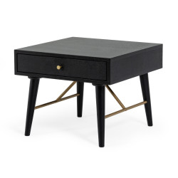Modrest Bonfoy - Modern Black Ash End Table