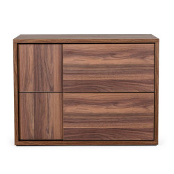 Nova Domus Asus - Italian Modern Walnut Nightstand