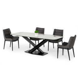 Modrest Espano - Modern White Ceramic Dining Table