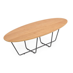 Modrest Esther - Industrial Large Oak Coffee Table