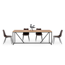Modrest Fagan - Rustic Oak Dining Table