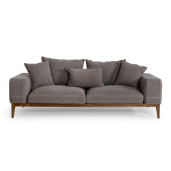 Divani Casa Corina - Modern Grey Fabric Sofa