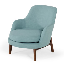 Modrest Metzler - Modern Mint Green Fabric Accent Chair 