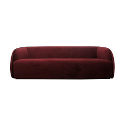 Divani Casa Spruce - Modern Red Velvet Sofa 