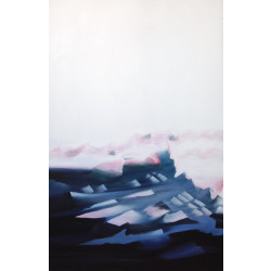 Modrest 19013 - Modern Blue Framed Oil Painting 