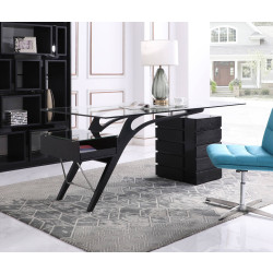Modrest Suffolk - Contemporary Black Ash Desk
