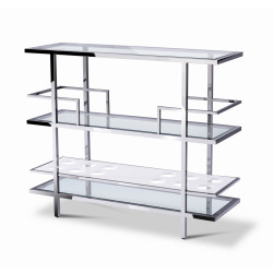 Modrest Cunning - Modern Glass and Stainless Steel Wine Rack