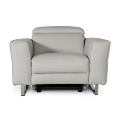 Accenti Italia Lucca - Italian Modern Grey Armchair w/ Electric Recliner