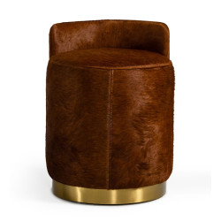 Modrest Belvista - Modern Brown Cowhide Ottoman