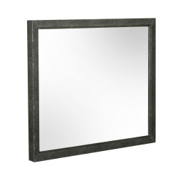 Modrest Howard - Modern Shagreen Grey Leatherette Mirror