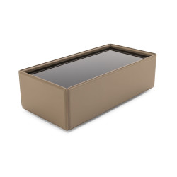 Modrest Vargas - Modern Beige Leatherette Coffee Table