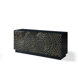 Modrest Jonah- Modern Black and Gold Buffet