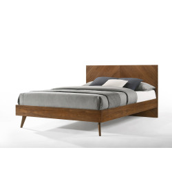 Nova Domus Kamela -Modern Walnut Bed