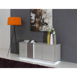 Modrest Vertigo - Modern Grey LED Lit Buffet