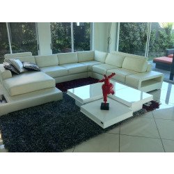 A&X 8879 Modern White Gloss Square Coffee Table