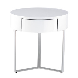 Temptation 8C008B 1-Drawer Round Nightstand
