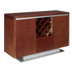 Dark Gloss Walnut Color Deco Style Buffet 