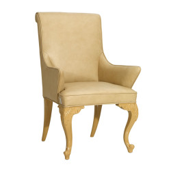 Regency Style Leather Dining Armchair 