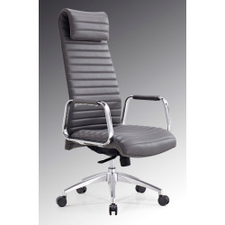 Modrest Mayer Modern Grey High-Back Office Chair