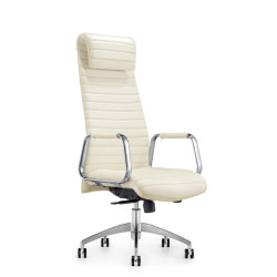 Modrest Mayer Modern White High-Back Office Chair