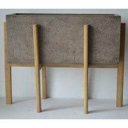 Modrest Polk Modern Concrete Rectangular Planter