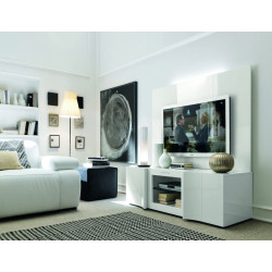 Armonia - Modern Italian White Entertainment Center