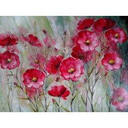 Modrest ADC7836 Floral Oil Painting On Canvas