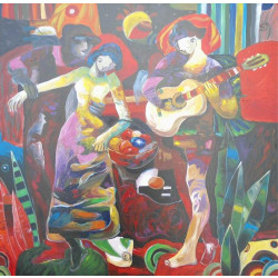 Modrest ADC8306 Dancing Oil Painting On Canvas