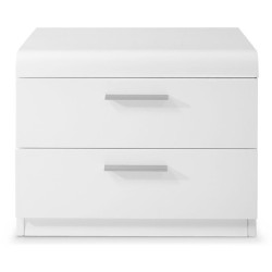 Modrest Orca - Modern White Glossy Nightstand