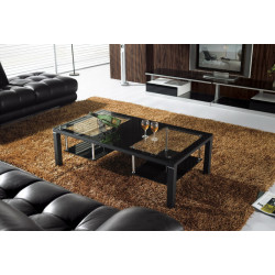 Modern Rectangular Glass Coffee Table CJ-084A