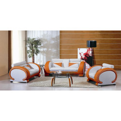 7391 orange&white living room furniture