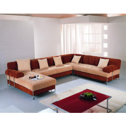 F 11B Contemporary Fabric Sectional Sofa