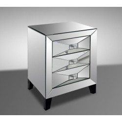 Modrest Warwick - Transitional Mirror Bedside Table
