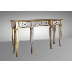Modrest Harmon - Transitional Mirror Console Table