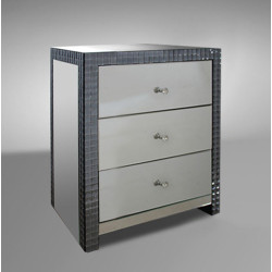 Modrest Emerson - Transitional Three Drawer Bedside Table