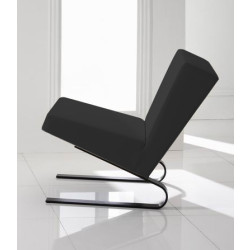 Divani Casa HY-212RH - Black Leatherette Retro Lounge Chair