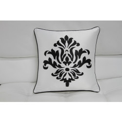 Modrest Transitional Black And White Print Throw Pillow