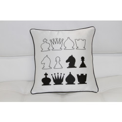Modrest Black And White Chess Throw Pillow
