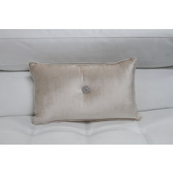 Modrest Ivory Elegant Faux Crystal Throw Pillow